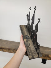 Load image into Gallery viewer, Halloween Village Scene - 12"w - Tea Light Holder