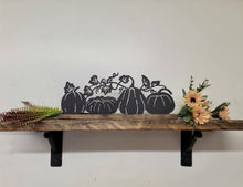 Load image into Gallery viewer, Pumpkin Scene With Wooden Holder - NO Tea Lights