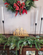 Load image into Gallery viewer, Metal Christmas Village Tea Light Holder 12x12