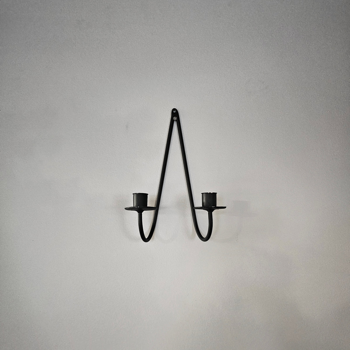 Metal Double Taper Candle Wall Holder Wood River Iron Works