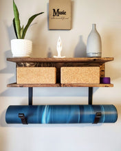 Load image into Gallery viewer, Yoga Mat Rack 2 Shelves
