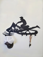 Load image into Gallery viewer, Snowmobile Mountain Scene with 6 Hooks