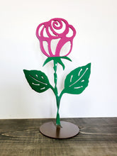 Load image into Gallery viewer, Metal Rose with Stand
