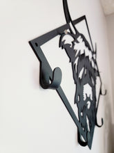 Load image into Gallery viewer, Metal Highland Steer with 4 Hooks
