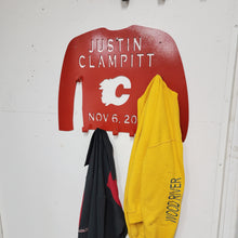 Load image into Gallery viewer, Custom Metal Jersey Coat Rack - 7 Hooks