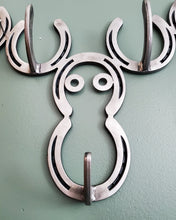Load image into Gallery viewer, Moose Coat Rack, Horseshoe Coat Rack