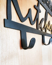 Load image into Gallery viewer, Custom Kitchen Metal Sign with 3 Hooks