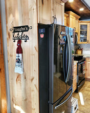Load image into Gallery viewer, Custom Kitchen Metal Sign with 3 Hooks