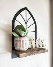 Load image into Gallery viewer, Metal Church Framed Floating Shelf