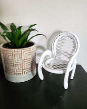 Load image into Gallery viewer, Horseshoe Mini Chair - plant stand
