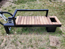 Load image into Gallery viewer, Metal Bench with Flower Pot and Bike Stand