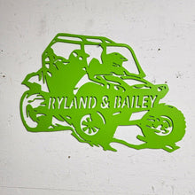 Load image into Gallery viewer, Quading Couple Metal Sign - Custom Name