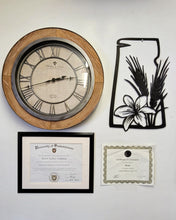 Load image into Gallery viewer, Saskatchewan Map with Tiger Lily and Wheat