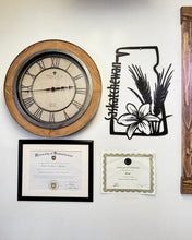 Load image into Gallery viewer, Saskatchewan Map with Tiger Lily and Wheat