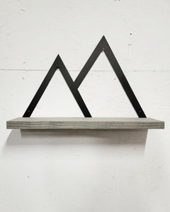 Metal Mountain Framed Floating Shelf