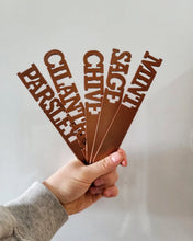 Load image into Gallery viewer, Metal Indoor Herb Garden Stakes