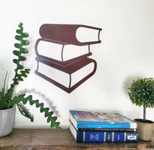 Load image into Gallery viewer, Metal 'Stack of Books' Wall Art