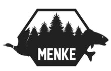 Load image into Gallery viewer, Custom Family Sign - Pine trees, Mallards, Octagon Metal Sign