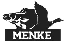 Load image into Gallery viewer, Custom Family Sign - Pine trees, Mallards Metal Sign