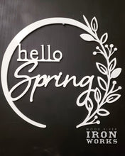 Load image into Gallery viewer, Hello Spring - Metal Sign