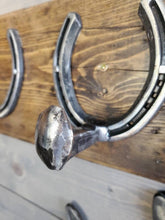 Load image into Gallery viewer, Rustic Horseshoe Coat Rack