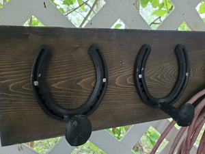 Rustic Horseshoe Coat Rack