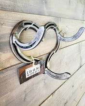 Load image into Gallery viewer, Horseshoe Heart Coat Rack