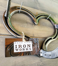 Load image into Gallery viewer, Horseshoe Heart Coat Rack