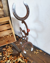Load image into Gallery viewer, Horseshoe Christmas Reindeer Decoration