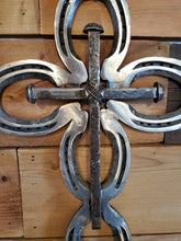 Load image into Gallery viewer, Horseshoe Cross - The Iron Cross - Long / Small