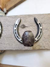 Load image into Gallery viewer, Barn Wood Horseshoe Coat Rack