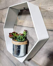 Load image into Gallery viewer, Metal Hexagon Floating Shelf