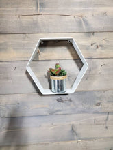 Load image into Gallery viewer, Metal Hexagon Floating Shelf