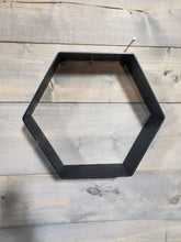 Load image into Gallery viewer, Metal Hexagon Floating Shelf