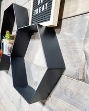 Load image into Gallery viewer, Metal Hexagon Floating Shelf