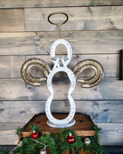 Load image into Gallery viewer, Horseshoe Christmas Angel Candle Holder