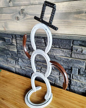 Load image into Gallery viewer, Horseshoe Christmas Snowman Decoration