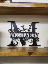Load image into Gallery viewer, Custom Family Monogram Sign
