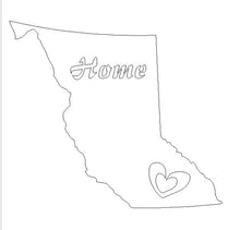 Load image into Gallery viewer, British Columbia Map with Home