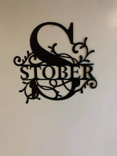 Load image into Gallery viewer, Custom Family Monogram Sign