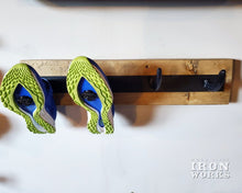 Load image into Gallery viewer, Shoe Rack, Rustic, Railway Spike Gym Shoe rack