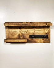 Load image into Gallery viewer, Rustic Bathroom Shelf and Hook