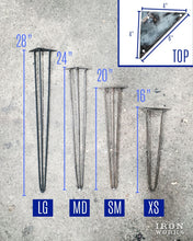 Load image into Gallery viewer, Hairpin Leg 3 Rod (Sold Individually)