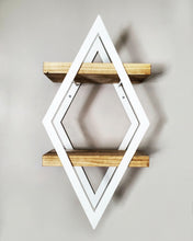 Load image into Gallery viewer, Metal Double Diamond Frame with 2 Shelves
