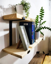 Load image into Gallery viewer, Staggered Double Shelf Lip Brackets - SOLD INDIVIDUALLY