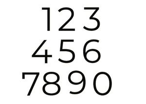 Modern Metal Address Numbers