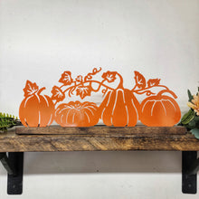Load image into Gallery viewer, Pumpkin Scene With Wooden Holder - NO Tea Lights
