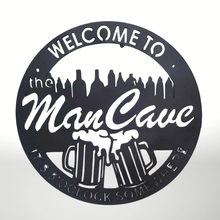Load image into Gallery viewer, Metal sign - Welcome to the Man Cave
