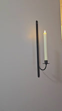Load and play video in Gallery viewer, Metal Taper Candle Wall Holder
