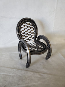 Horseshoe Mini Chair - plant stand